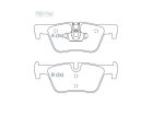 Pastilha de Freio Traseira WILLTEC para BMW 118i 2012 até 2024 - Cod. FP196