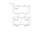 Pastilha de Freio Dianteira WILLTEC para Toyota Hilux 2.7 2.8 3.0 2010 até 2024 - Cod. FP610