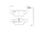 Pastilha de Freio Traseira WILLTEC para BMW 130i 3.0 2006 até 2012 - Cod. FP925