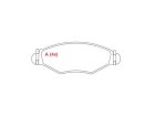 Pastilha de Freio Dianteira WILLTEC para Peugeot Hoggar 1.6 16V 1.4 8V ESCAPADE XR 2010 até 2013 - Cod. PW412C