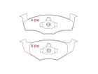 Pastilha de Freio Dianteira WILLTEC para Volkswagen Golf 2.0 8V GLX MK3 1995 até 1998 - Cod. PW541