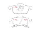 Pastilha Freio Dianteira WILLTEC para Chevrolet Vectra 2.0 8V 2.0 2.2 2.4 16V CD ELEGANCE ELITE EXPRESSION GLS GT GT-X 2002 até 2011 - Cod. PW72